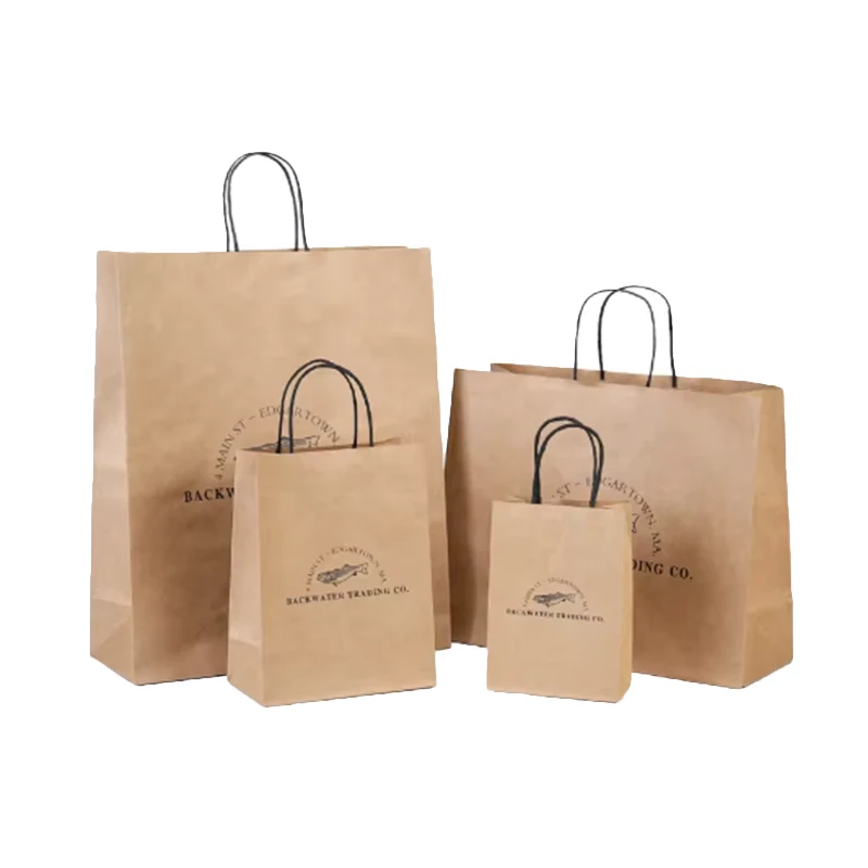 Brun Kraft Twisted Handle Shopping Bag
