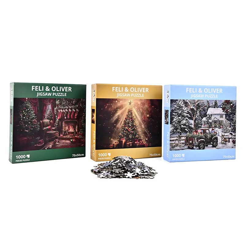 Julen cheer jigsaw pussel