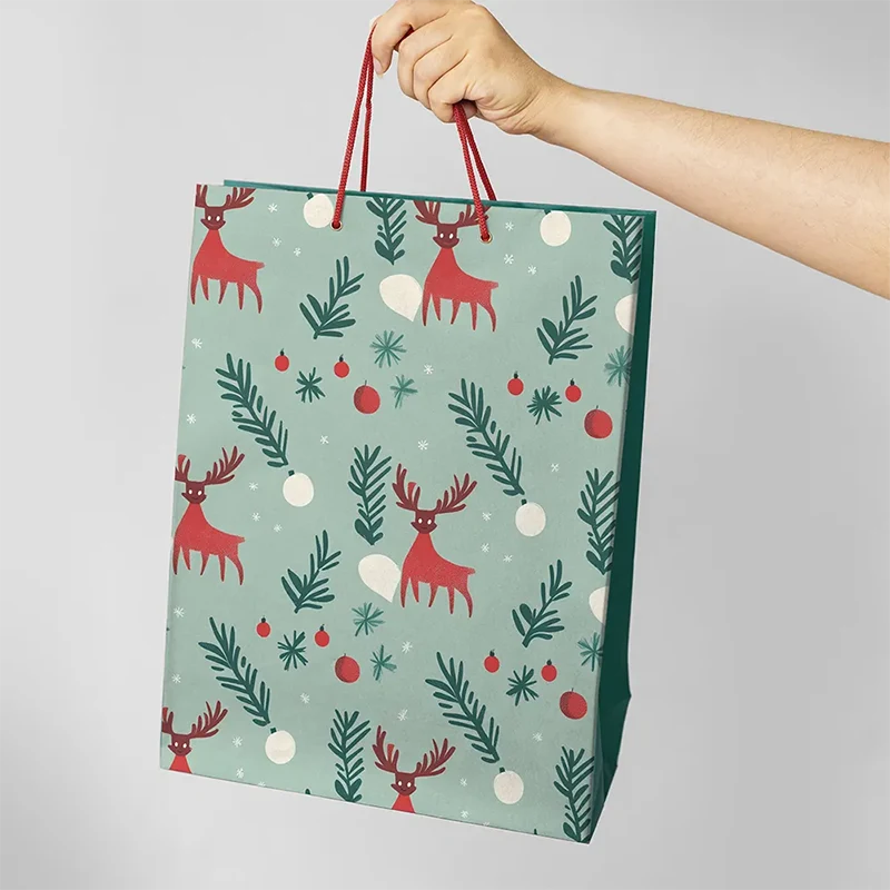 Jullogotyp papperspåse