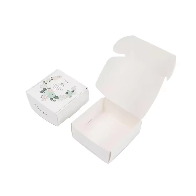Flower Logo Frakt Smycken Packbox